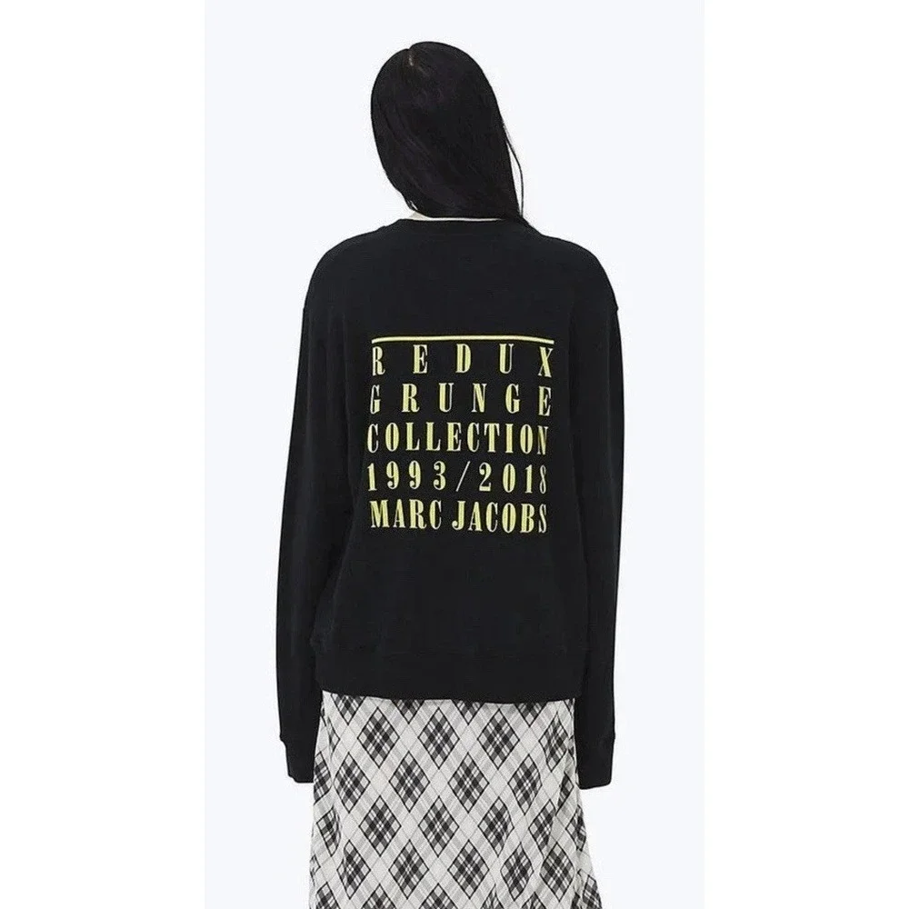 XS NIRVANA Lawsuit 2018 NOS Marc Jacobs Redux Grunge Sweatshirt‎ Unisex-Oversize